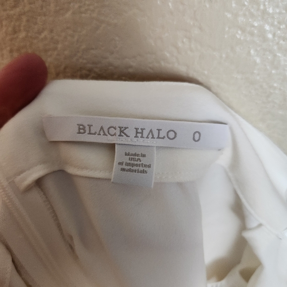 SOLD DO NoT BUY lack Halo White High Rise Wide Leg Pants Wedding - Picture 5 of 11